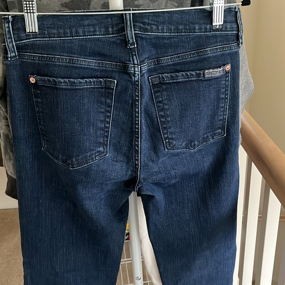 7 For All Mankind Dark Blue Jeans Sz 28 - Picture 5 of 10